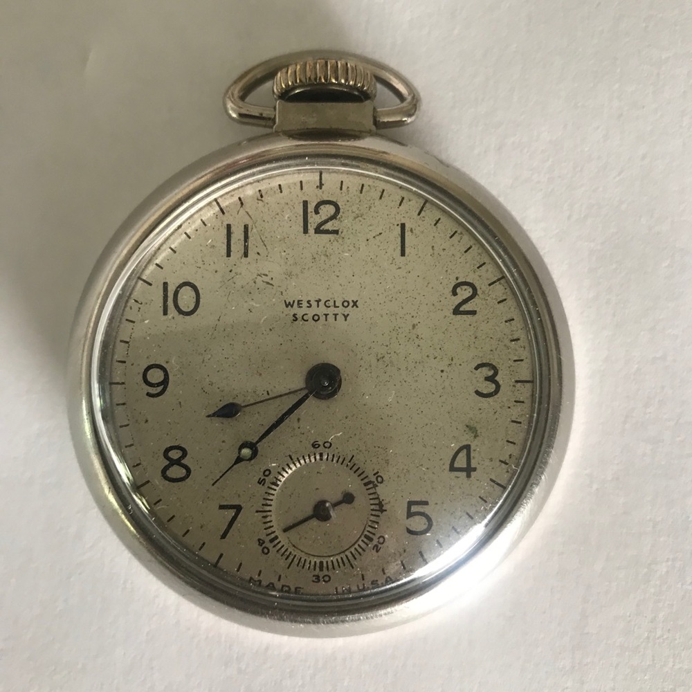 Vintage Westclox Scotty Pocket  Watch